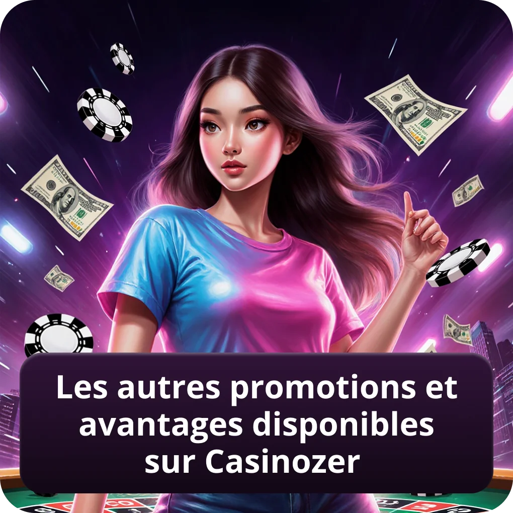 Les autres promotions et avantages disponibles sur Casinozer — code promo Casinozer Les autres promotions et avantages disponibles sur Casinozer